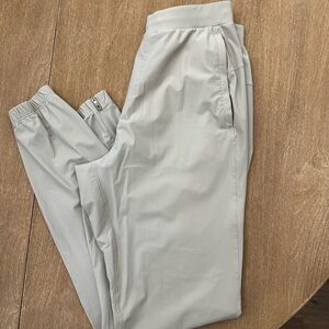 Men’s LULU joggers size M- light khaki NEVER WORN